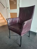 Montis Chaplin kleur aubergine, Huis en Inrichting, Stoelen, Ophalen, Gebruikt, Leer, Eén
