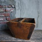 Brocante oude houten Chinese rijstbak bak mand *Etage3*, Huis en Inrichting, Gebruikt, ., Ophalen of Verzenden, .