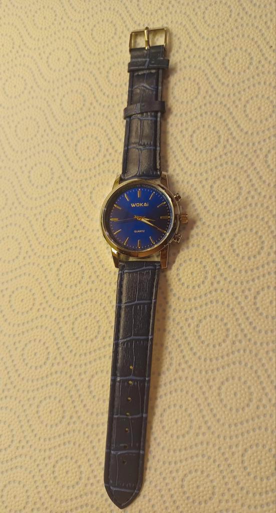 Wokai Quartz Polshorloge Blauw. Voor hem of haar, Sieraden, Tassen en Uiterlijk, Horloges | Heren, Nieuw, Polshorloge, Overige merken