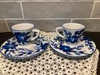 Espressokopje Lilien blauw (041225), Huis en Inrichting, Keuken | Servies, Ophalen of Verzenden, Glas, Overige stijlen