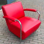 GEZOCHT Leolux Scylla rood leer, Ophalen, Gebruikt, Design, 75 tot 100 cm