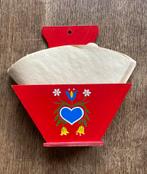 Filterzakjes houder rood oud hollands beschildert, Ophalen of Verzenden