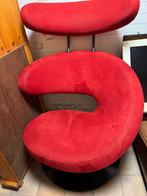 Varier Peel Fauteuil - Olav Eldøy - Rood met voetenbank., Huis en Inrichting, Ophalen, Rood, Stof, Eén