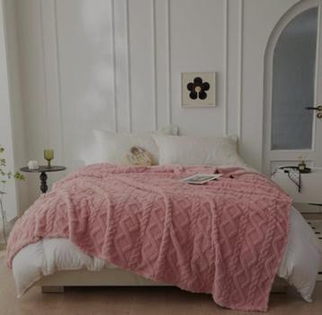 Fleece deken. 150x200cm roze (nieuw en Gratis verzending) beschikbaar voor biedingen