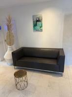 Designer Bank Van Montel. Antraciet en van Leer., Huis en Inrichting, Banken | Bankstellen, Ophalen of Verzenden, Zo goed als nieuw