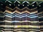 Gordijnen 4 stuks van Paardenhaar Le Crin, Bruin, 200 cm of meer, Nieuw, Ophalen of Verzenden