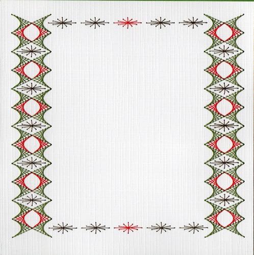 geborduurde oplegkaart nr 9, Hobby en Vrije tijd, Kaarten | Zelf maken, Nieuw, Blanco kaart of Basiskaart, Overige thema's, Ophalen of Verzenden