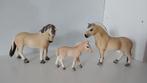 Schleich  fjorden familie, Ophalen of Verzenden, Gebruikt, Paard, Beeldje of Figuurtje