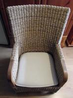 2 degelijke rieten fauteuils, Ophalen, Riet of Rotan, 75 tot 100 cm, 50 tot 75 cm