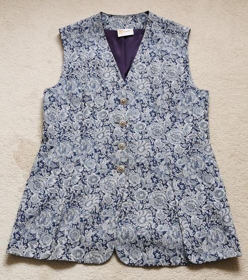 Barucci gilet / mouwloos jasje blauw wit ~ maat 40 42 ~ jas, Kleding | Dames, Jasjes, Kostuums en Pakken, Zo goed als nieuw, Jasje