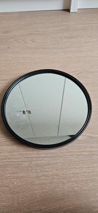 Ronde spiegel, Huis en Inrichting, Woonaccessoires | Spiegels, Zo goed als nieuw, Minder dan 50 cm, Minder dan 100 cm, Rond, Ophalen