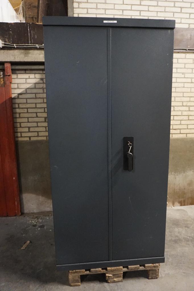 Donkere brandkast kluis archiefkast, Huis en Inrichting, Brandblussers en Brandkasten, Gebruikt, Brandkast, Ophalen