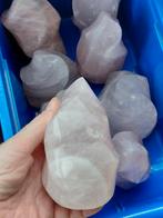 Partij grote Rozenkwarts vlammen - mineralen, Verzamelen, Mineralen en Fossielen, Ophalen of Verzenden