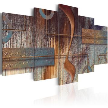32 Abstract Art XXL 5 Luik Canvas Schilderij 200x100cm beschikbaar voor biedingen