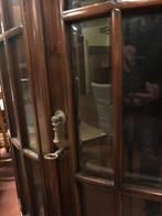 MAHONIE HOEKKAST RONDE KAST VITRINEKAST HOEKMODEL Flamant, Ophalen