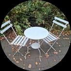 Bistro setje 2stoelen en een tafel., Ophalen, Zo goed als nieuw, Overige materialen, 2 zitplaatsen