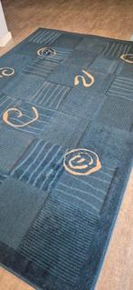 Vloerkleed 160x235, blauw met beige motieven, Ophalen, Beige, 200 cm of meer, Zo goed als nieuw
