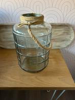 Vaas van Glas met Touw, Huis en Inrichting, Woonaccessoires | Vazen, Ophalen, Overige kleuren, Minder dan 50 cm, Glas