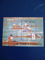 sao tome e principe, Postzegels en Munten, Verzenden, Gestempeld, Sport