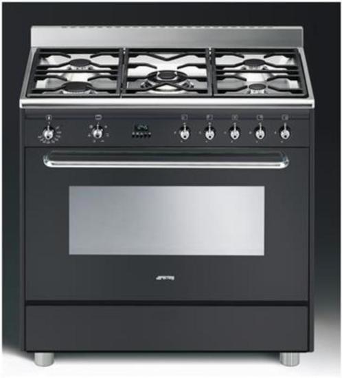 SMEG fornuis en oven - lees goed, Witgoed en Apparatuur, Fornuizen, Gebruikt, Vrijstaand, Gas, 5 kookzones of meer, 90 tot 95 cm