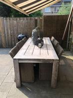 Toulouse dining tuinstoel set van 6 – Wicker – Royal Sand –, Ophalen, Gebruikt, Rotan, 6 zitplaatsen
