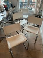 Thonet S 33 (replica?) stoelen 4x, Ophalen, Gebruikt, Wit, Leer