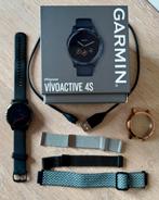 Garmin Vivoactive 4S compleet + accessoires, Zwart, Ophalen of Verzenden, Zo goed als nieuw, Waterdicht