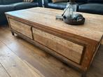 Salontafel van gerecycled teak, robuust en stijlvol, Ophalen, 50 tot 100 cm, Zo goed als nieuw, Minder dan 50 cm