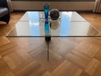 Glazen salontafel (gaat voor eind sept naar Kringloop), 100 tot 150 cm, Vierkant, Ophalen of Verzenden, Zo goed als nieuw
