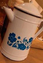 OUDE EMAILLE KOFFIEKAN KOFFIE-POT KAN LEUK VOOR SIER, Ophalen of Verzenden