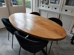 Mangohout ovale eettafel 180x90cm, Huis en Inrichting, Tafels | Eettafels, Ophalen, 50 tot 100 cm, Zo goed als nieuw, 150 tot 200 cm