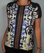 Desigual by Christian Lacroix Graphic Top – S/M, Maat 38/40 (M), Verzenden, Zwart, Zo goed als nieuw