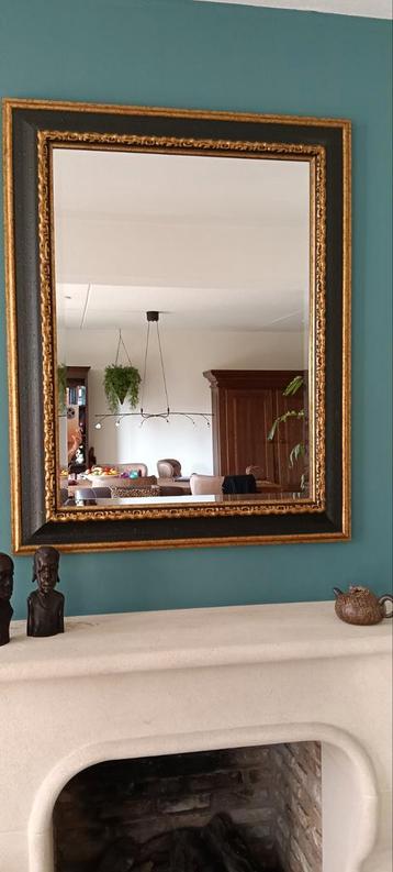 Spiegel zwart goud 80x100cm beschikbaar voor biedingen