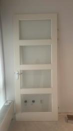 Binnendeur hout ( inclusief kozijn ), 75 tot 150 cm, Gebruikt, Deurkozijn, Ophalen of Verzenden