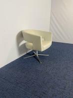 2 x Fauteuil Montis Turner draaifauteuil, design, wit leder, Huis en Inrichting, Gebruikt, Leer, Ophalen