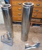 RVS Dubbelwandige Kachelpijp 130mm, Ophalen of Verzenden, Hout, Houtkachel