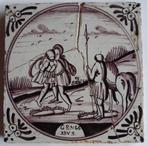 Twee oude wandtegels, Ophalen of Verzenden