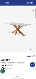 Eettafel jysk agerby 4 personen, Ophalen, 50 tot 100 cm, Zo goed als nieuw, 150 tot 200 cm