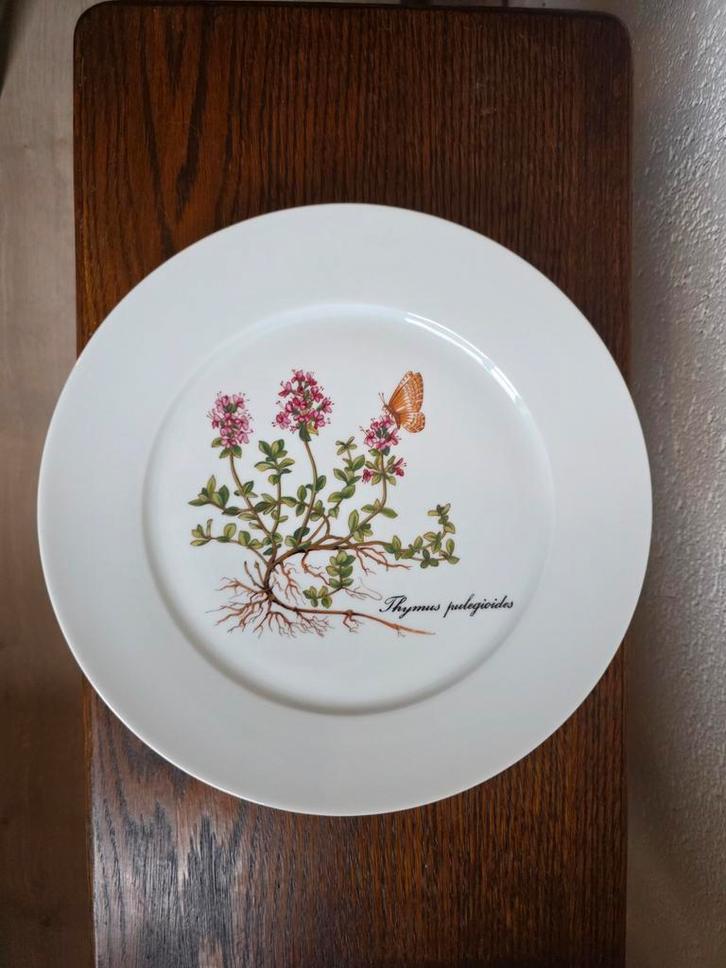 Vintage Kronester Bavaria Bord met Bloemen, Antiek en Kunst, Antiek | Schalen, Ophalen of Verzenden