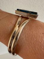 M098/Verzilverde Prachtige GLAS armband, Overige materialen, Gebruikt, X, Verzenden