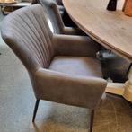Armstoelen Toledo Microleder antraciet, Ophalen, Overige materialen, Overige kleuren, Nieuw
