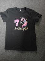 Verjaardags shirt meisje 7 jaar unicorn maat 122/128, Kinderen en Baby's, Kinderkleding | Maat 122, Meisje, Ophalen of Verzenden