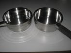 2 Steel pannen, Ophalen of Verzenden, Gebruikt, Rvs, Overige typen