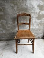 Vintage frans houten stoeltje, Ophalen, Gebruikt, Bruin, Eén