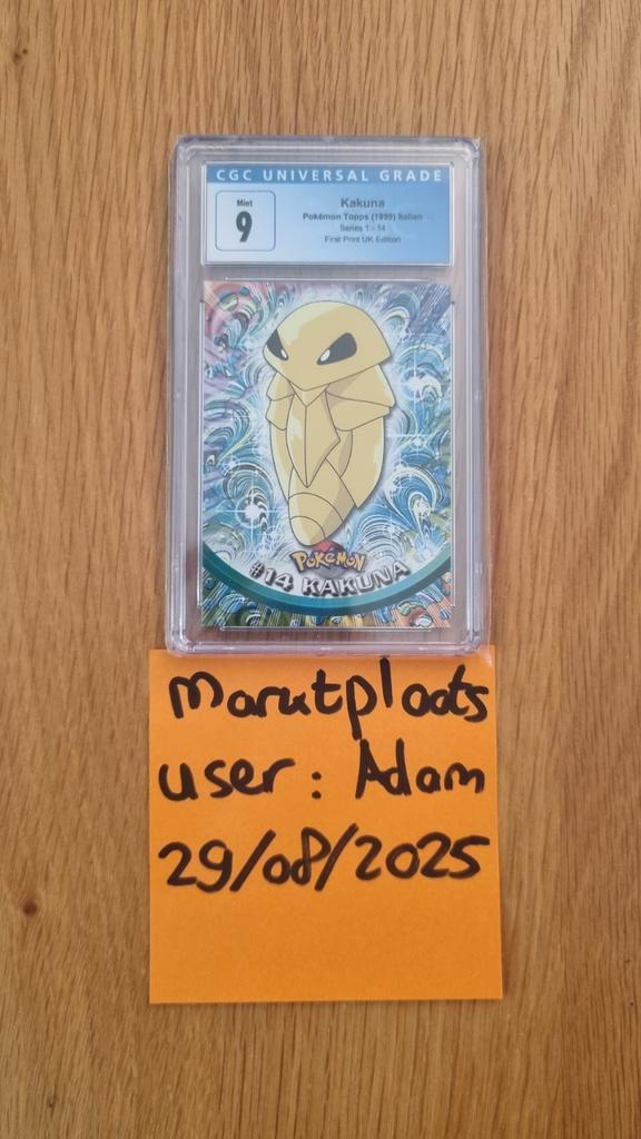 Pokémon Topps Kakuna 1999 CGC 9 Italian, Hobby en Vrije tijd, Verzamelkaartspellen | Pokémon, Zo goed als nieuw, Losse kaart, Ophalen of Verzenden
