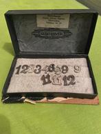 Antieke Verzilverde Gero Tafelnummers, Antiek en Kunst, Ophalen of Verzenden, Zilver