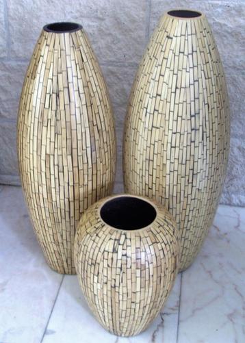 Bamboe Vaas - div. Vazen en Schalen beschikbaar voor biedingen