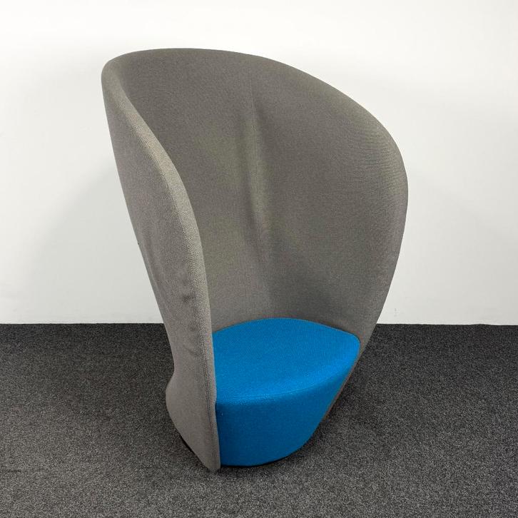 Akoestische Globe Zero 4 Shelter Fauteuil- Grijs/Blauw 25644, Huis en Inrichting, Fauteuils, Stof, 50 tot 75 cm, 75 tot 100 cm
