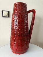 XL Vloervaas West Germany rood 45 cm hoog, Ophalen, Aardewerk of Porselein, Zo goed als nieuw, Minder dan 50 cm