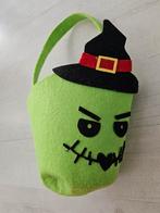 Trick or treat mandje groen Halloween, Kinderen en Baby's, Carnavalskleding en Verkleedspullen, Ophalen of Verzenden, Gebruikt
